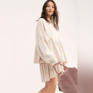 Women's Cream Oversized Top